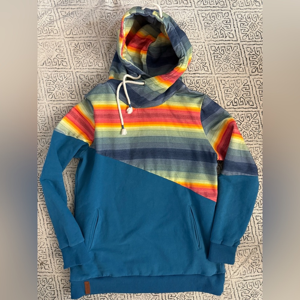 Ampersand Avenue Striped Multicolor Hoodie